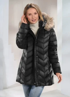 Damen Mona Daunenjacken<Daunenjacke mit abnehmbarer Kapuze