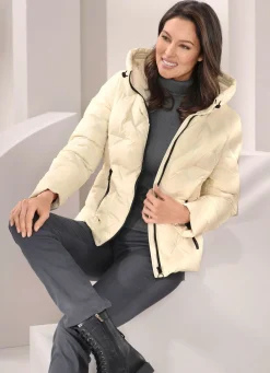 Damen Mona Daunenjacken<Daunenjacke mit fester Kapuze