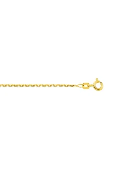 Sale Diamantierte Ankerkette aus Gold Damen Halsketten