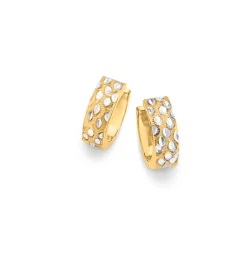 Clearance Diamantierte Klappcreolen Damen Ohrschmuck