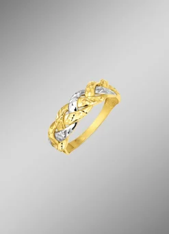 Discount Diamantierter Damenring in Bicolor Damen Ringe