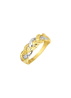 Discount Diamantierter Damenring in Bicolor Damen Ringe