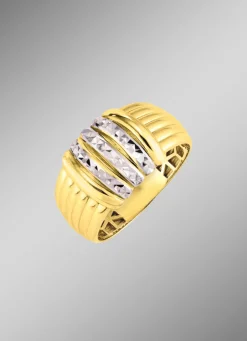Discount Diamantierter Damenring in Bicolor Damen Ringe