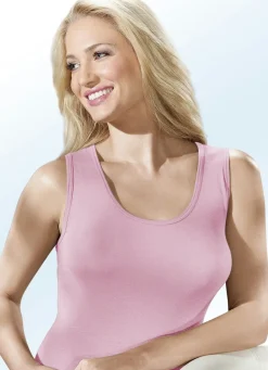 Clearance Dreierpack Hemden mit hohem Rückteil Damen Unterhemden