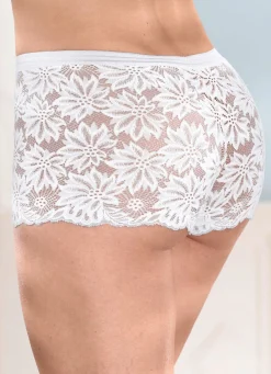 Hot Dreierpack Pants aus elastischer Spitze Damen Slips|Dessous