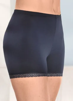 Discount Dreierpack Pants mit Elastikspitze an den Beinabschlüssen Damen Slips|Schlüpfer