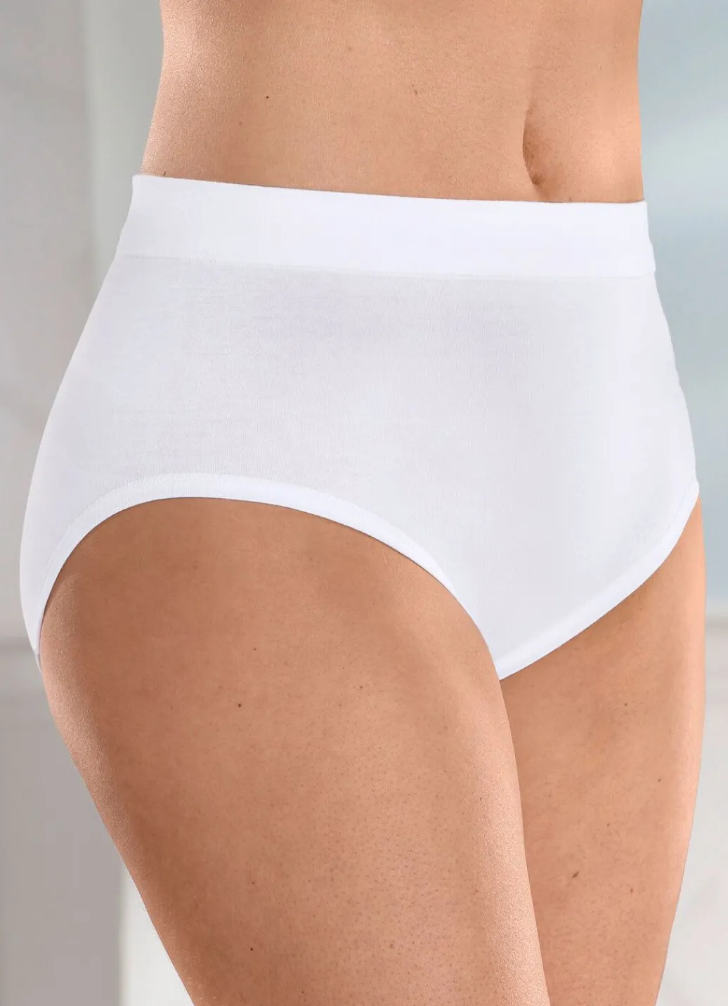Sale Dreierpack Slips mit bequemem Weichbund Damen Slips