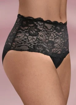 Discount Dreierpack Slips mit Elastikspitze Damen Slips
