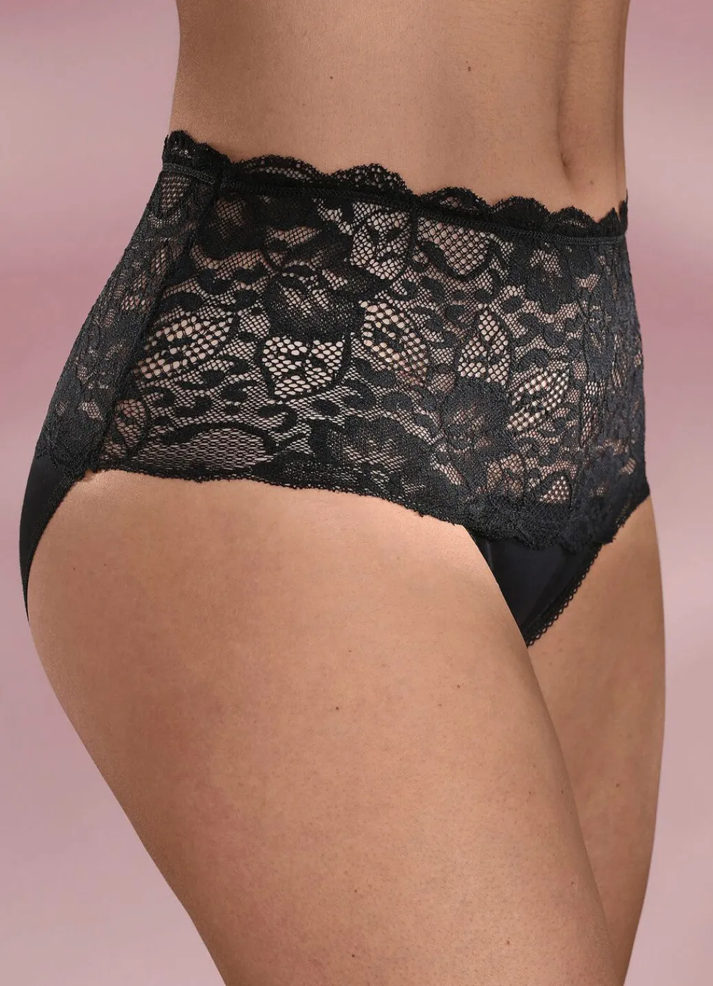 Discount Dreierpack Slips mit Elastikspitze Damen Slips