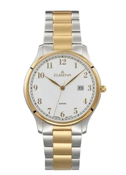 Outlet Dugena-Quartz-Herrenuhr mit Edelstahlbandgehäuse Herren Quarzuhren