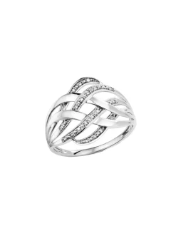 Discount Durchbrochener Damenring mit 19 Diamanten Damen Ringe