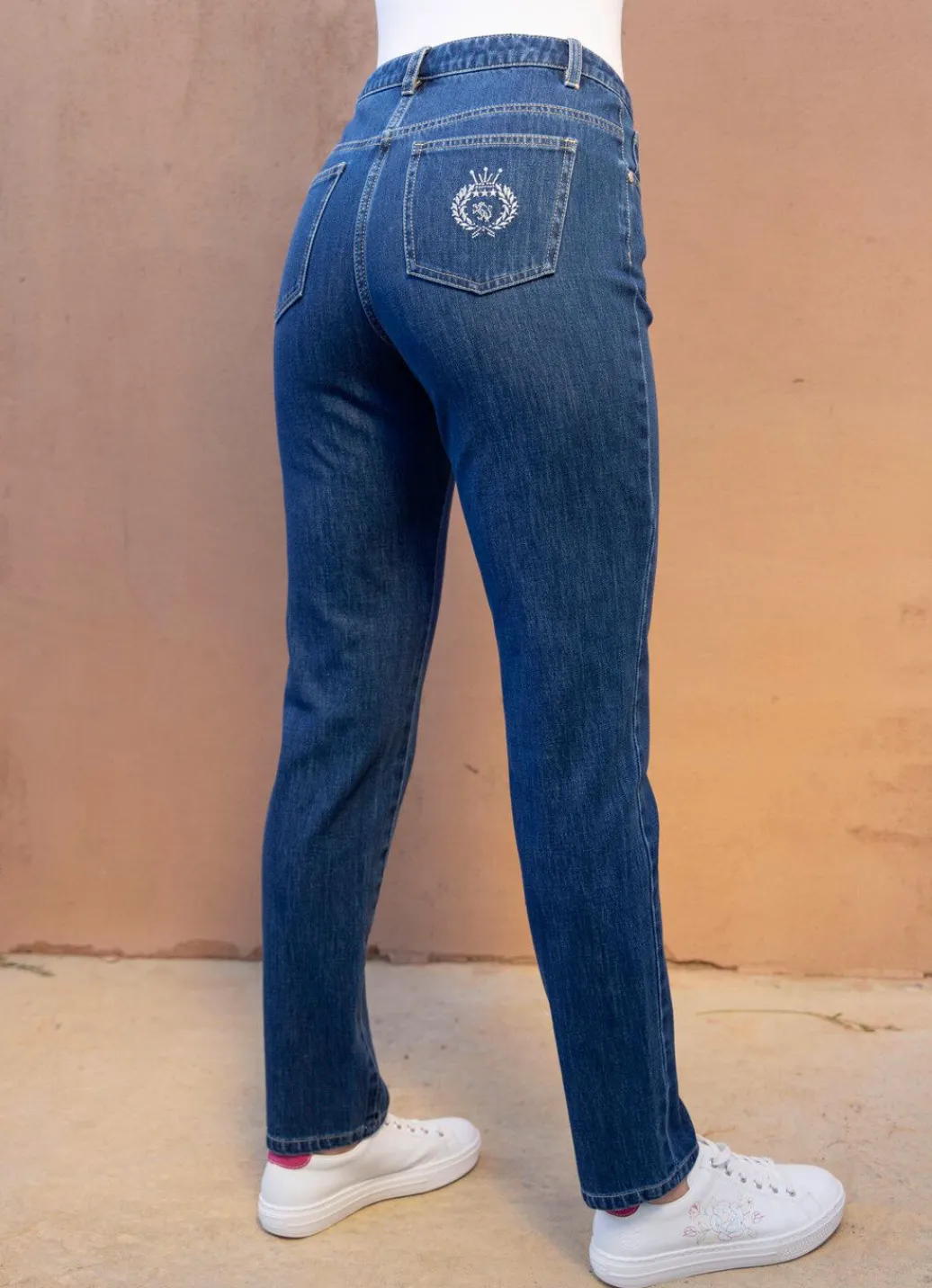 Damen Mona Lange Hosen|Jeans<Edeljeans in 5-Pocket-Form