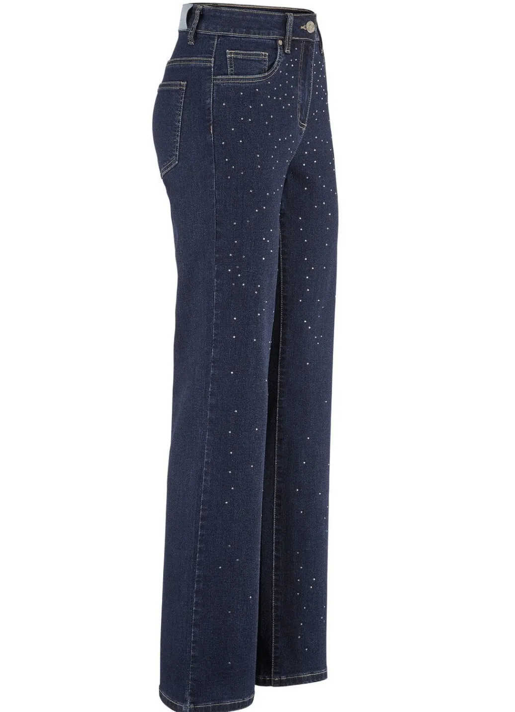 Damen Mona Lange Hosen|Jeans<Edel-Jeans mit dekorativer Strasszier