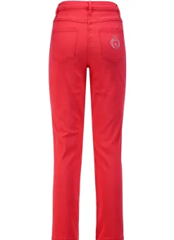 Damen Mona Lange Hosen|Jeans<Edeljeans mit Stickerei in 7/8-Länge