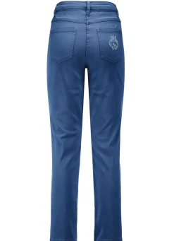 Damen Mona Lange Hosen|Jeans<Edeljeans mit Stickerei in 7/8-Länge