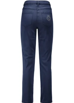 Damen Mona Lange Hosen|Jeans<Edeljeans mit Stickerei in 7/8-Länge