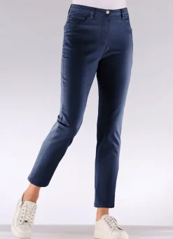 Damen Mona Lange Hosen|Jeans<Edeljeans mit Stickerei in 7/8-Länge