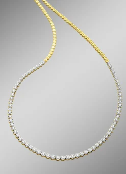 Clearance Edle Halskette mit Brillanten Damen Halsketten