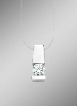 Sale Edler Anhänger in Weißgold mit Brillant Damen Anhänger