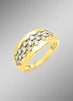 New Edler Damenring mit Brillanten Damen Ringe