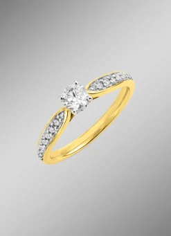 Sale Edler Damenring mit Brillanten und Diamanten Damen Ringe