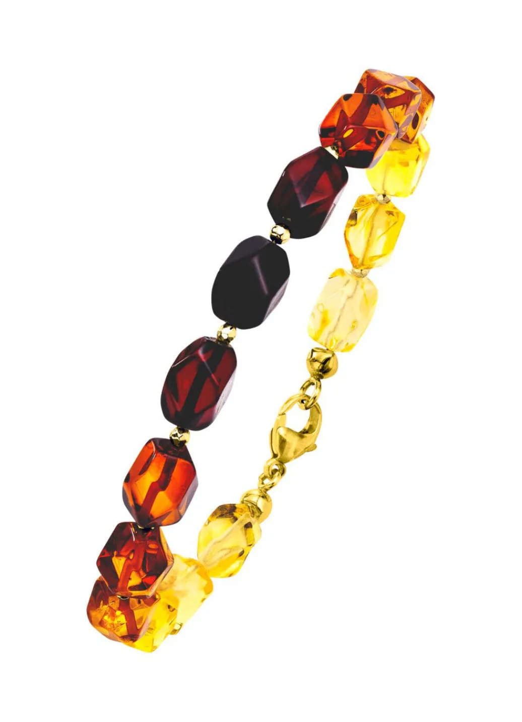 Discount Edles Armband mit Bernstein und Hämatit Damen Armbänder