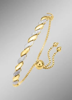 Online Edles und hochwertiges Armband in Bicolor mit Brillant Damen Armbänder