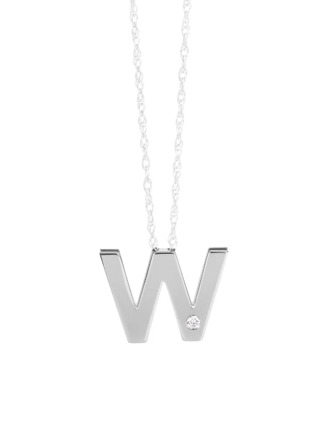 Clearance Einzigartig und elegant: Buchstaben-Anhänger aus Platin Damen Anhänger
