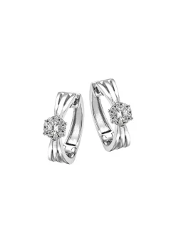 Damen Mona Ohrschmuck<Elegante Creolen mit synth. Zirkonia