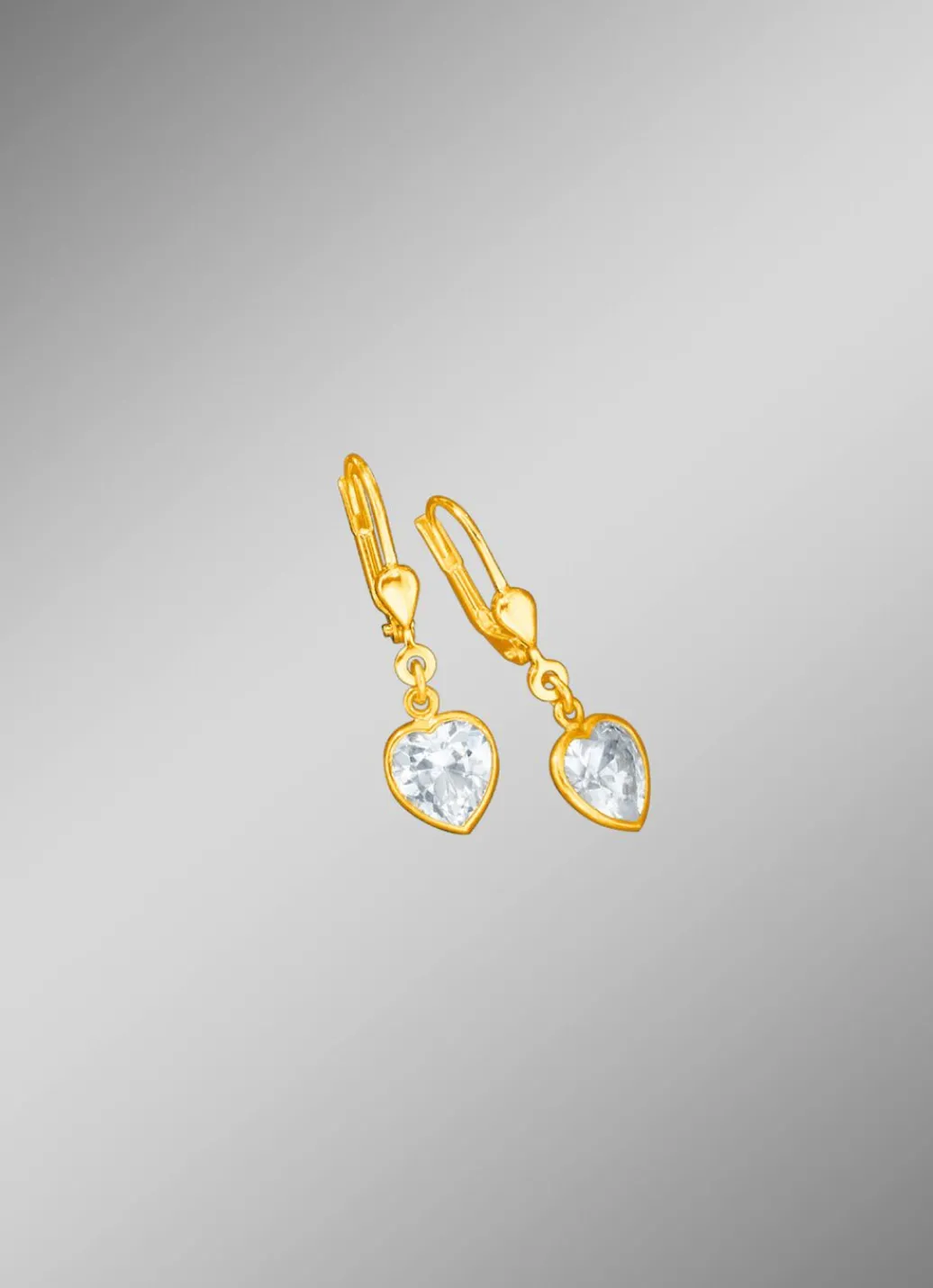 Online Elegante Herz-Ohrringe Damen Ohrschmuck