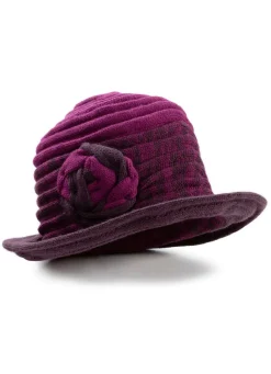 Eleganter Damen-Hut mit dekorativer Blume Mützen & Hüte