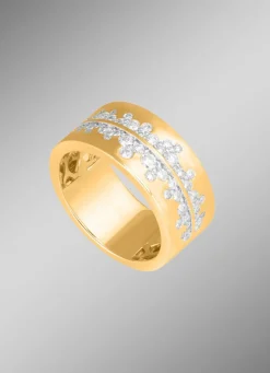 Discount Eleganter Damenring mit 49 Brillanten Damen Ringe