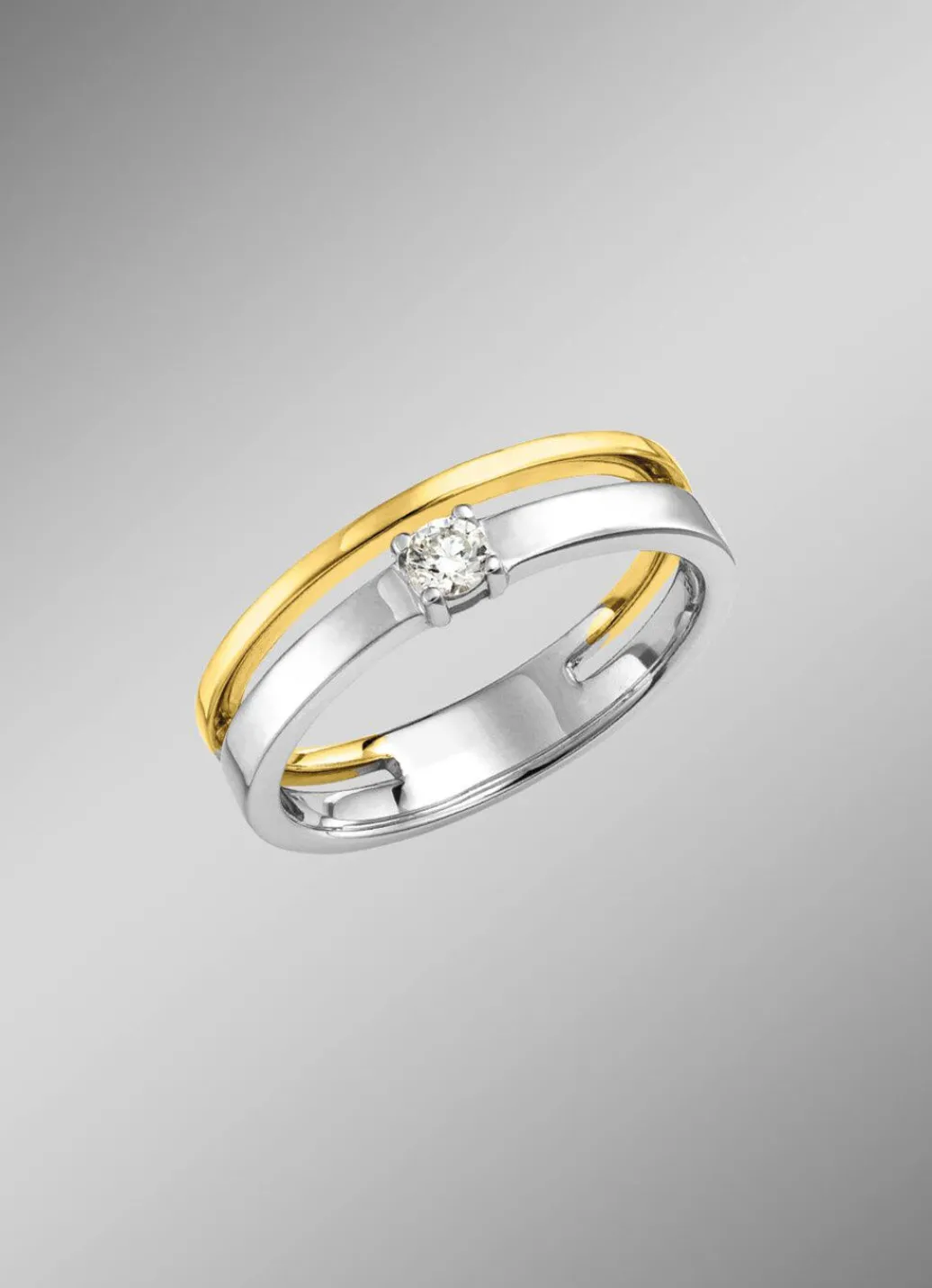 Online Eleganter Damenring mit Brillant Damen Ringe