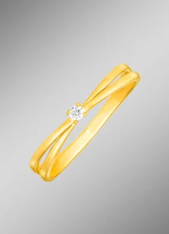 Discount Eleganter Damenring mit Brillant Damen Ringe