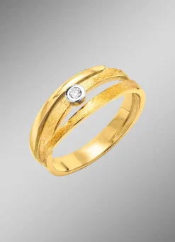 Clearance Eleganter Damenring mit Brillant Damen Ringe