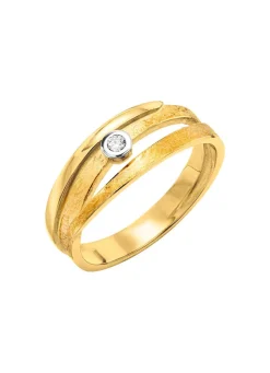 Clearance Eleganter Damenring mit Brillant Damen Ringe
