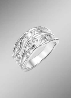 Sale Eleganter Damenring mit synth. Zirkonia Damen Ringe