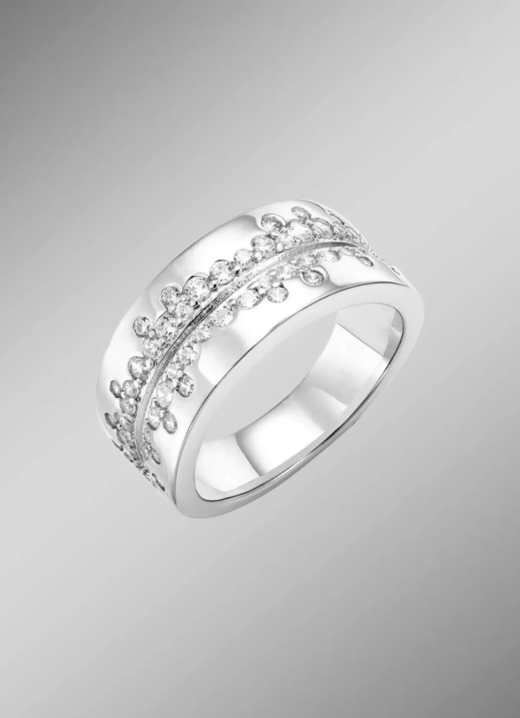 Sale Eleganter Damenring mit synth. Zirkonia Damen Ringe