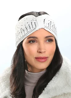 Clearance Elegantes Damen-Stirnband, mit Glitzer-Applikationen Mützen & Hüte