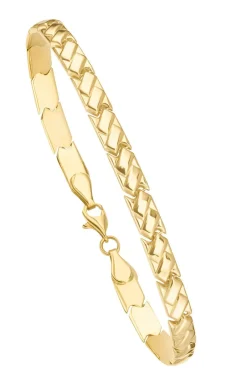 Discount Elegantes, glänzendes Armband mit Karabiner Damen Armbänder