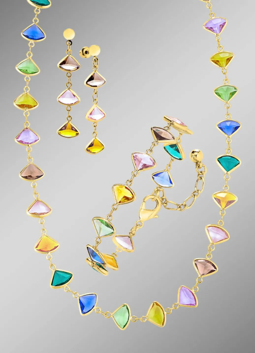 New Elegantes Schmuckset 3-teilig Damen Ohrschmuck|Halsketten