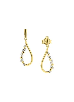 Damen Mona Ohrschmuck<Eleganz in Tropfenform: Ohrstecker mit synth. Zirkonia