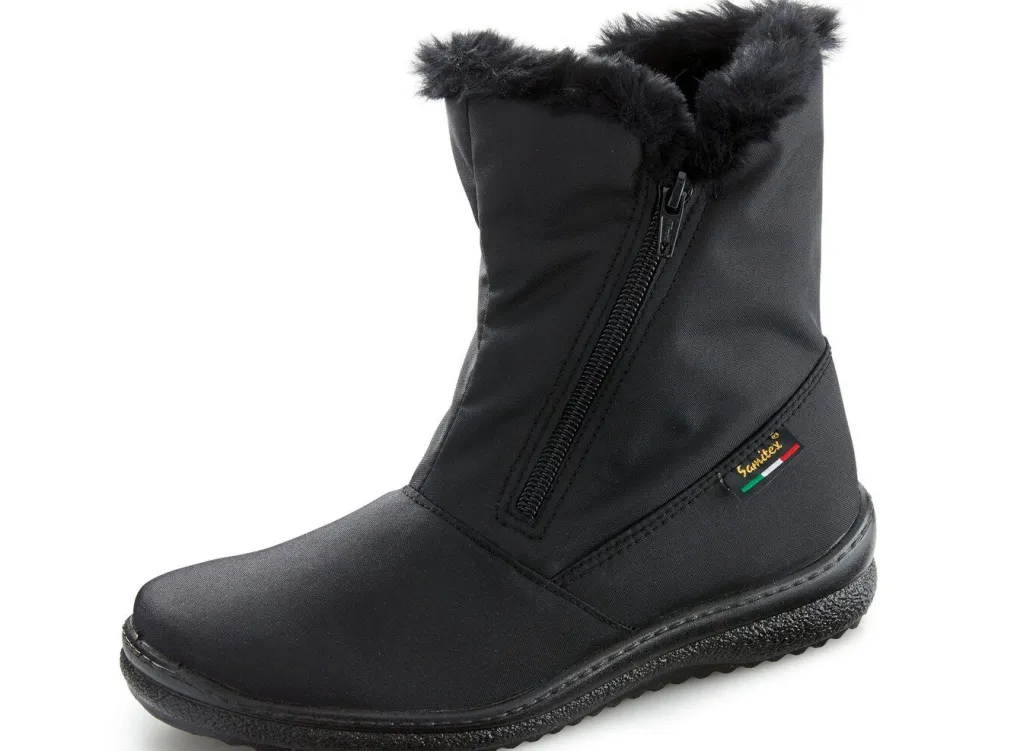 Hot ELENA EDEN, atmungsaktive Damen-Stiefeletten, Winterschuhe, Weite G, mit Reißverschluss Damen Winterschuhe|Stiefel & Stiefeletten