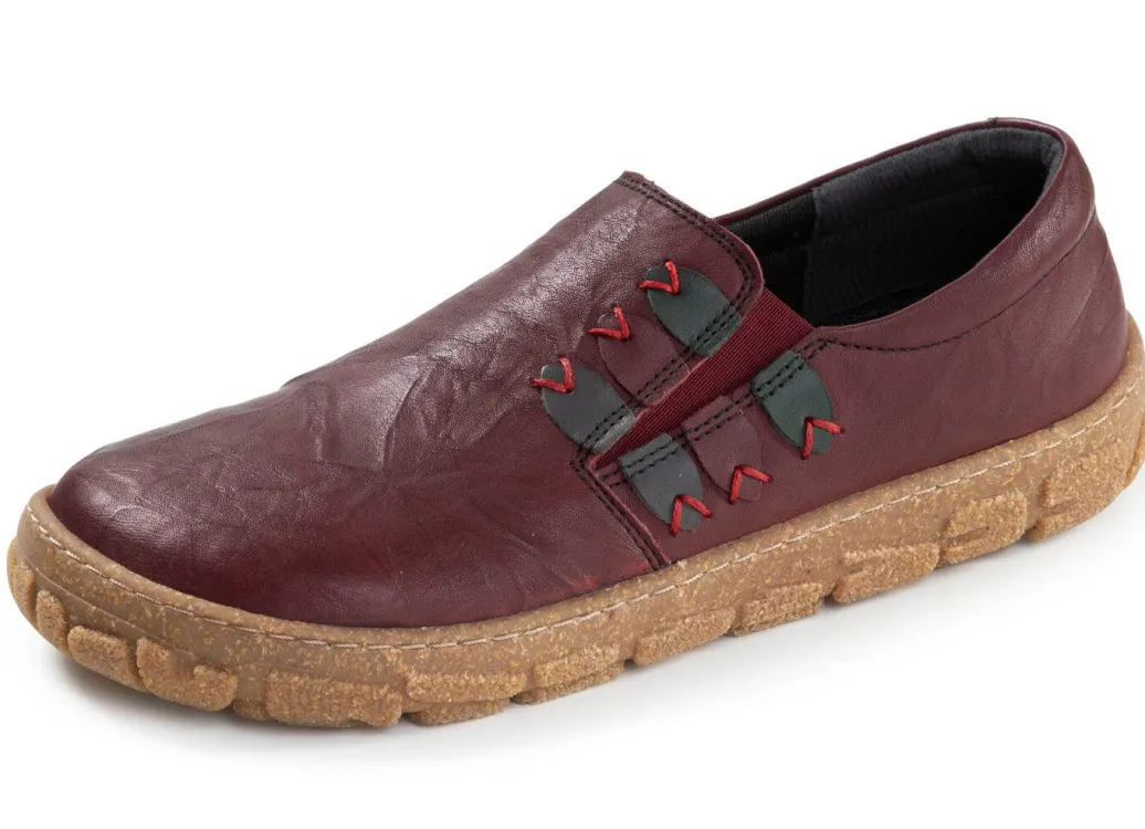 Clearance ELENA EDEN, bequeme Damen-Barfußschuhe, Weite G, mit herausnehmbarem Fußbett Damen Slipper
