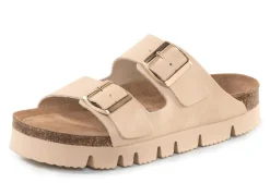 Discount ELENA EDEN, bequeme Damen-Pantoletten, Weite H, mit Klettspange Damen Pantoletten