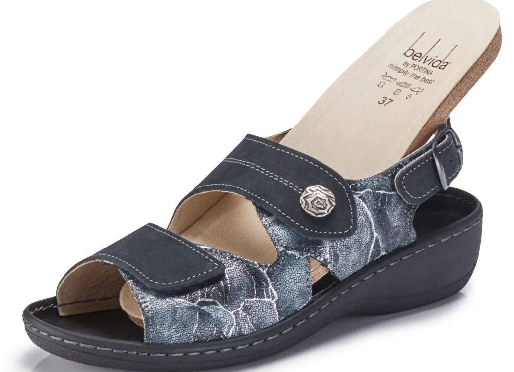 Sale ELENA EDEN, bequeme Damen-Sandalen, Weite H, mit herausnehmbarem Fußbett Damen Sandalen