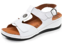 New ELENA EDEN, bequeme Damen-Sandalen, Weite G, mit Klettverschluss Damen Sandalen