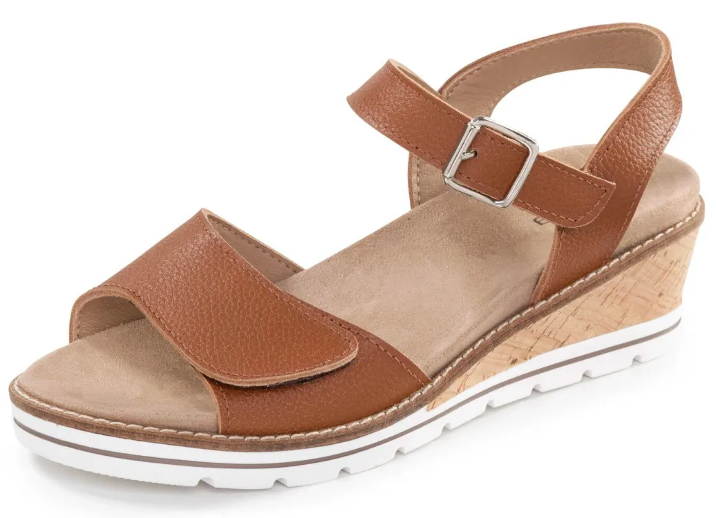 ELENA EDEN, bequeme Damen-Sandaletten, Weite H, mit herausnehmbarem Fußbett Damen Sandalen
