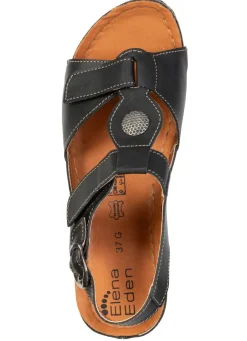 Discount ELENA EDEN, bequeme Damen-Sandalen, Weite G, mit Klettverschluss Damen Sandalen