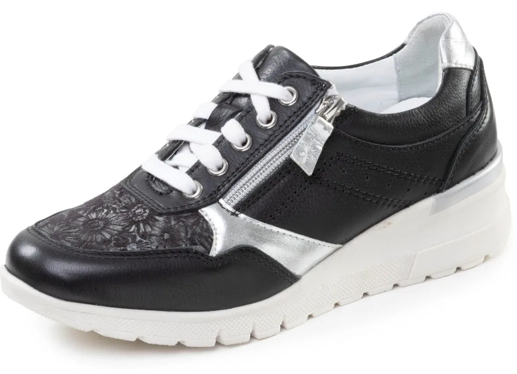 Hot ELENA EDEN, bequeme Damen-Sneaker, Weite H, mit herausnehmbarem Fußbett Damen Schnürschuhe